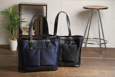 多機能ナイロントートは、いま使いやすいビジネスバッグ　日本製ナイロン　プレミアムレザー　メンズ