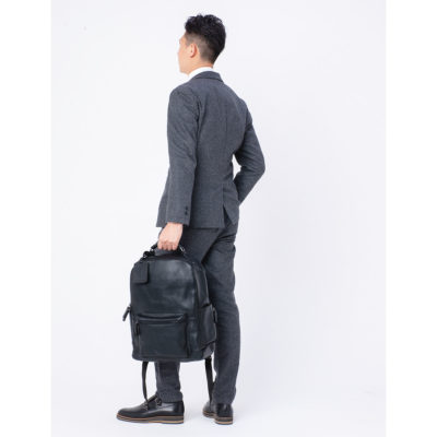 スーツスタイル手持ちしやすい大人通勤リュックが新ビジネス　DESMOND-II黒ブラック
